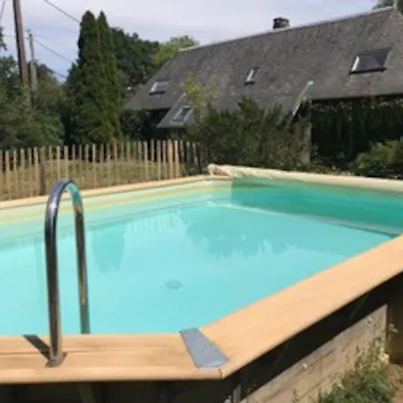 Charmante Longere Piscine Chauffee 8x4 Terrasse, & Campagne Normandie Saint-Etienne-la-Thillaye