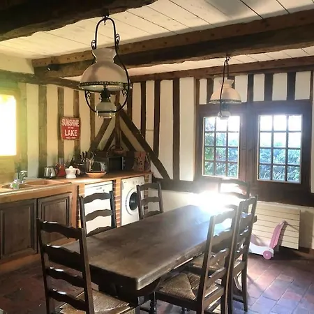 Charmante Longere Piscine Chauffee 8x4 Terrasse, & Campagne Normandie