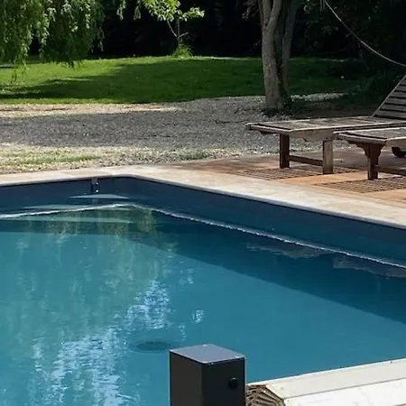 Villa Charmante Longere Piscine Chauffee 8x4 Terrasse, & Campagne Normandie