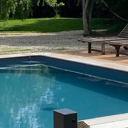 Charmante Longere Piscine Chauffee 8x4 Terrasse, & Campagne Normandie 빌라 Saint-Étienne-la-Thillaye