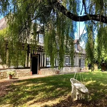 Villa Charmante Longere Piscine Chauffee 8x4 Terrasse, & Campagne Normandie Saint-Étienne-la-Thillaye