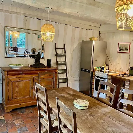 Villa Charmante Longere Piscine Chauffee 8x4 Terrasse, & Campagne Normandie Saint-Étienne-la-Thillaye