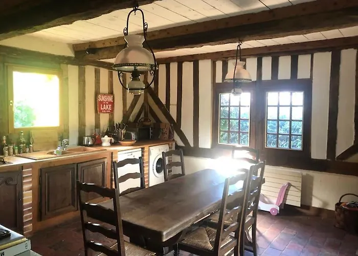 Charmante Longere Piscine Chauffee 8x4 Terrasse, & Campagne Normandie